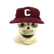 画像2: 60's DEAD STOCK BASEBALL CAP　with PATCH BURGUNDY (2)