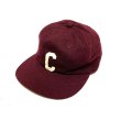 画像12: 60's DEAD STOCK BASEBALL CAP　with PATCH BURGUNDY (12)