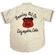 画像1: 50's  "Lee" 「PHILLIPS 66」　MOTOR OIL　SHORT SLEEVE　WORK SHIRTS　with PATCHES & EMBROIDERIES　マチ付き (1)