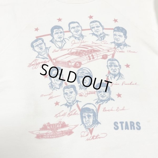 画像6: 50's "NASCAR INTERNATIONAL STARS"　しみこみPRINTED SWEAT SHIRTS (6)
