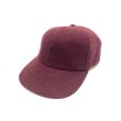 画像1: 60's DEAD STOCK　BASEBALL CAP　BURGUNDY　(1) (1)