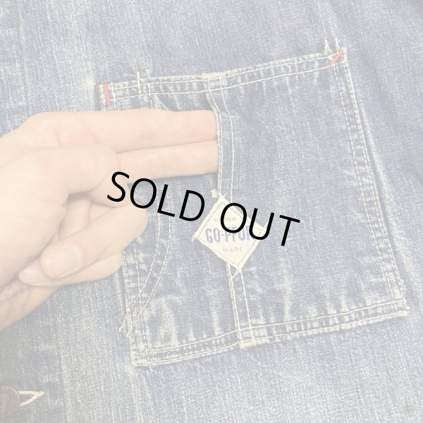 画像9: 30's〜 "GO-PFOR"　DENIM COVERALL JACKET　with GOOD DESIGN POCKET (9)