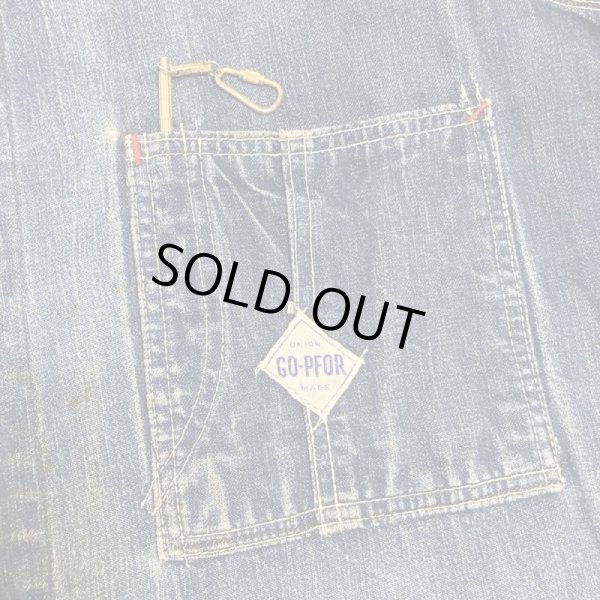 画像10: 30's〜 "GO-PFOR"　DENIM COVERALL JACKET　with GOOD DESIGN POCKET (10)