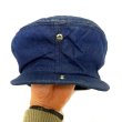 画像18: 60's DEAD STOCK　DENIM HUNTING HAT　SIZE:XL (18)