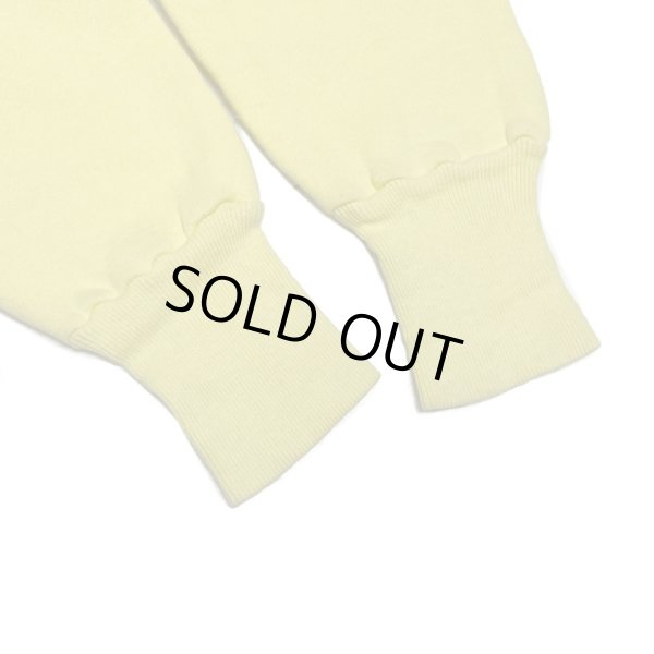 画像8: 50's OLD  SWEAT SHIRTS  with LONG RIB （Light Yellow）　big size (8)