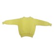 画像14: 50's OLD  SWEAT SHIRTS  with LONG RIB （Light Yellow）　big size (14)