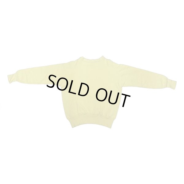 画像14: 50's OLD  SWEAT SHIRTS  with LONG RIB （Light Yellow）　big size (14)