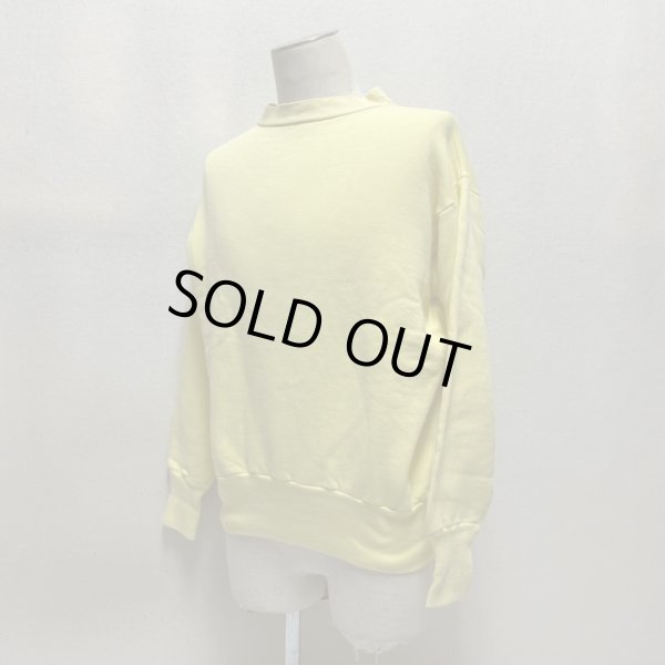 画像17: 50's OLD  SWEAT SHIRTS  with LONG RIB （Light Yellow）　big size (17)