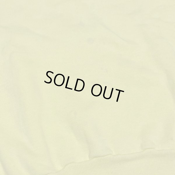 画像9: 50's OLD  SWEAT SHIRTS  with LONG RIB （Light Yellow）　big size (9)