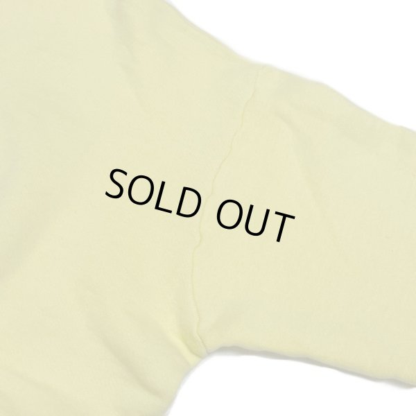 画像12: 50's OLD  SWEAT SHIRTS  with LONG RIB （Light Yellow）　big size (12)