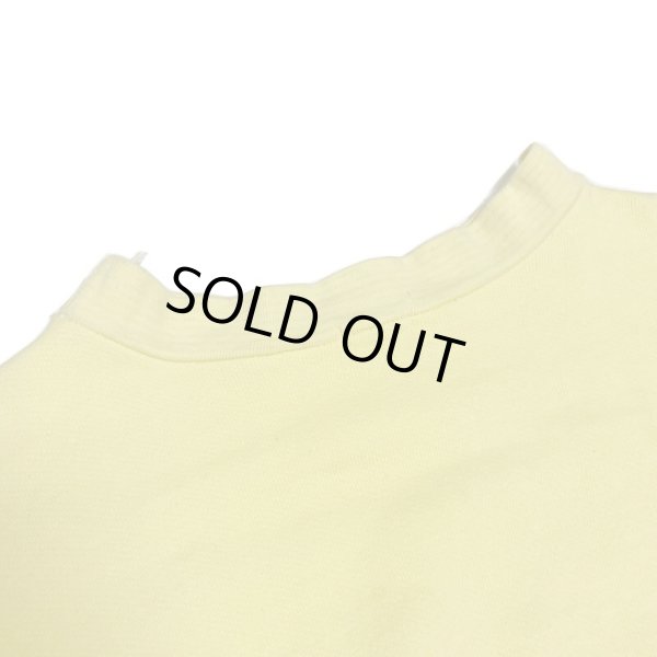 画像11: 50's OLD  SWEAT SHIRTS  with LONG RIB （Light Yellow）　big size (11)