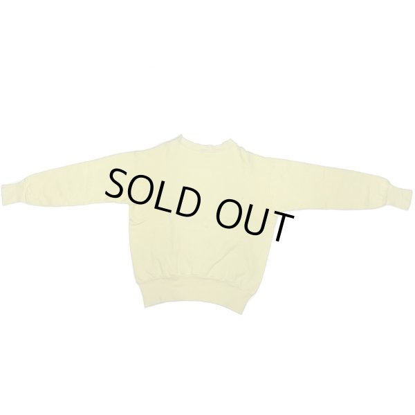 画像13: 50's OLD  SWEAT SHIRTS  with LONG RIB （Light Yellow）　big size (13)