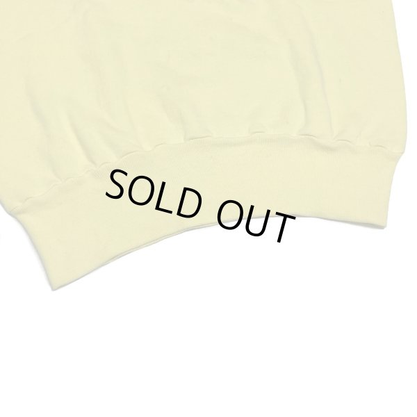 画像10: 50's OLD  SWEAT SHIRTS  with LONG RIB （Light Yellow）　big size (10)