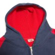 画像6: 50's "AKOM"　NAVY×RED　2 TONE COLOR　FULL ZIP. 　SWEAT PARKA　with THERMAL LINER (6)