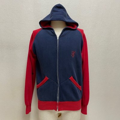 画像1: 50's "AKOM"　NAVY×RED　2 TONE COLOR　FULL ZIP. 　SWEAT PARKA　with THERMAL LINER