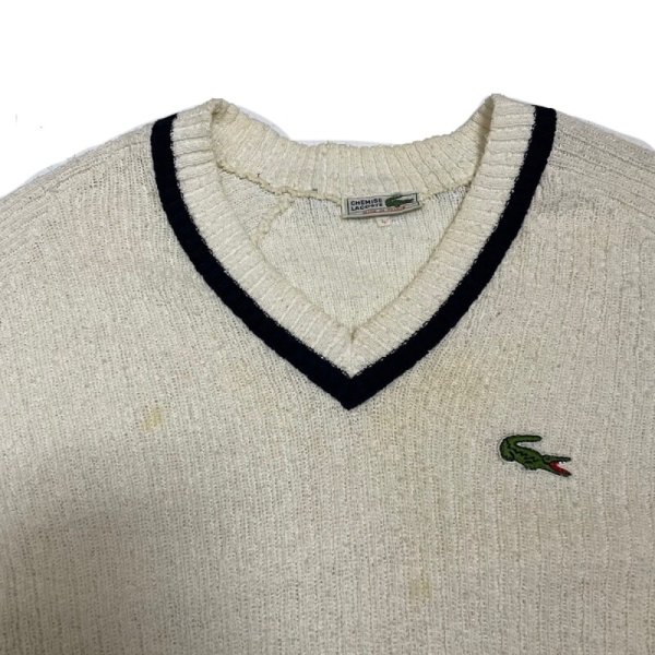 画像9: 〜80's OLD　"FRENCH LACOSTE"　COTTON　KNIT (9)