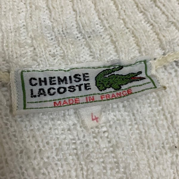 画像2: 〜80's OLD　"FRENCH LACOSTE"　COTTON　KNIT (2)