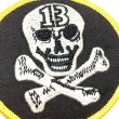 画像3: 70's DEAD STOCK "13" SKULL＆CROSSBONES PATCH (3)