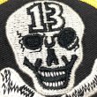 画像6: 70's DEAD STOCK "13" SKULL＆CROSSBONES PATCH (6)