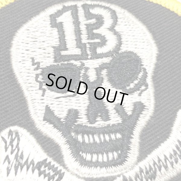 画像6: 70's DEAD STOCK "13" SKULL＆CROSSBONES PATCH (6)