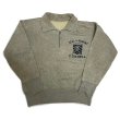 画像1: 50's "CORNELL UNIVERSITY"　「SEAL AND SERPENT」　襟付き HALF ZIP. SWEAT SHIRTS (1)