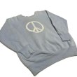 画像2: 40's〜 OLD SWEAT SHIRTS　with PEACE ☮　PRINTED (2)