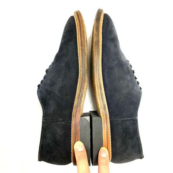 画像7: 50's BLUE SUEDE SHOES    DOUBLE WELTS    size：8 C (7)