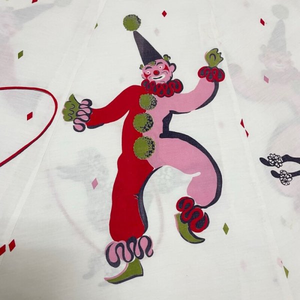 画像7: 50's CIRCLE　POODLE SKIRT　with CLOWNS ON FRONT　and HARLEQUIN DIAMOND　　ON BOOK ！！ (7)