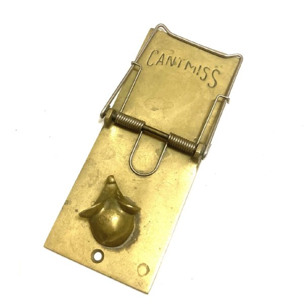 画像1: 60's〜 BRASS BINDER　like a mouse catcher (1)