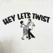 画像4: 50's VINTAGE　SWEAT SHIRTS　with GOOD しみ込み PRINTED　"HEY LET'S TWIST"　 (4)