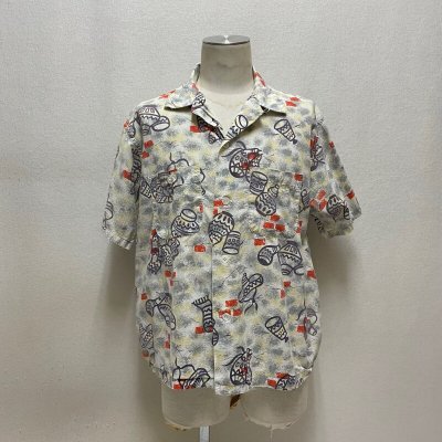 画像1: 50’s VAN HEUSEN COTTON HAWAIIAN SHIRTS