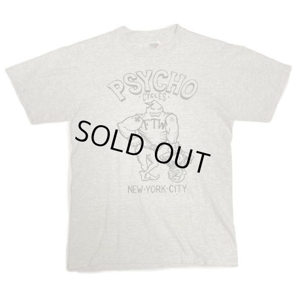 画像1: 80's 「PSYCHO CYCLES NYC」　PRINTED Tee SHIRTS (1)