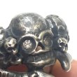 画像10: around 50's   ”9 SKULLS & 2 SNAKES”   motif 　SILVER RING (10)