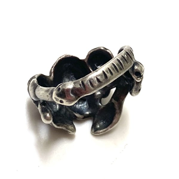 画像9: around 50's   ”9 SKULLS & 2 SNAKES”   motif 　SILVER RING (9)