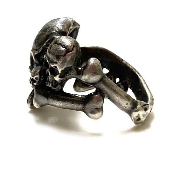 画像6: around 50's   ”9 SKULLS & 2 SNAKES”   motif 　SILVER RING (6)