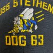 画像7: around 90's DEAD STOCK　”USS STETHEM　DOG 63”　「U.S.NAVY　SEABEES」　MILITARY CAP (7)