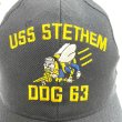 画像6: around 90's DEAD STOCK　”USS STETHEM　DOG 63”　「U.S.NAVY　SEABEES」　MILITARY CAP (6)