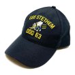 画像1: around 90's DEAD STOCK　”USS STETHEM　DOG 63”　「U.S.NAVY　SEABEES」　MILITARY CAP (1)