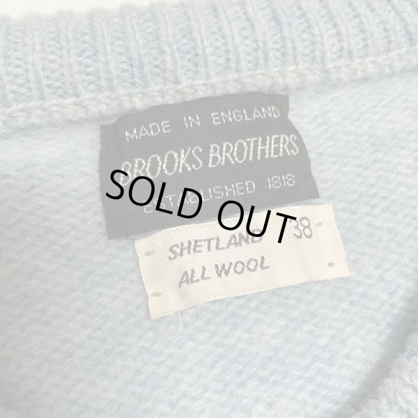 画像5: around 70's  DEAD STOCK 　"BROOKS BROTHERS" DIAMOND PATTERN WOOL KNIT (5)