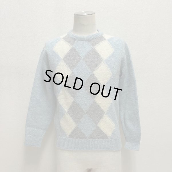 画像12: around 70's  DEAD STOCK 　"BROOKS BROTHERS" DIAMOND PATTERN WOOL KNIT (12)