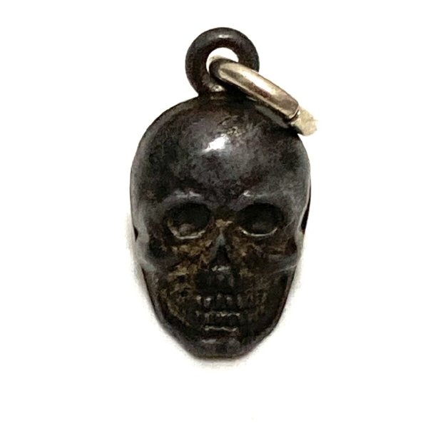 画像1: 〜50's　SKULL SILVER PENDANT TOP (1)