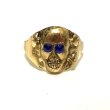 画像1: 50's DEAD STOCK　SKULL ＆ CROSSBONES　BRASS TOY RING (1)