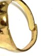 画像11: 50's DEAD STOCK　SKULL ＆ CROSSBONES　BRASS TOY RING (11)