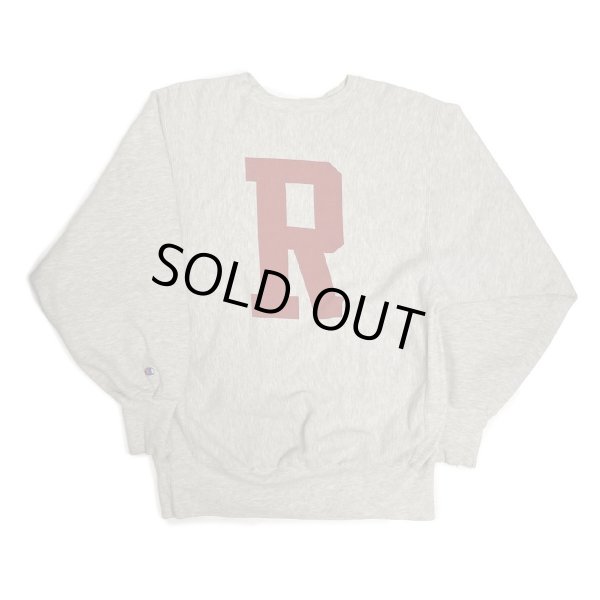 画像1: 90's CHAMPION REVERSE WEAVE SWEAT SHIRTS　WITH BOTH SIDES しみこみPRINTED　”R” (1)