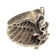 画像8: around 60's ”SKULL & WINGS”　SILVER RING (8)