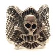 画像9: around 60's ”SKULL & WINGS”　SILVER RING (9)