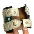 画像6: 70's LEATHER BANGLE　with SNAKE LEATHER (6)