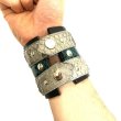 画像10: 70's LEATHER BANGLE　with SNAKE LEATHER (10)