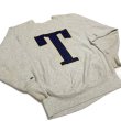 画像2: 90's CHAMPION REVERSE WEAVE SWEAT SHIRTS　WITH BOTH SIDES PRINTED　”T” (2)