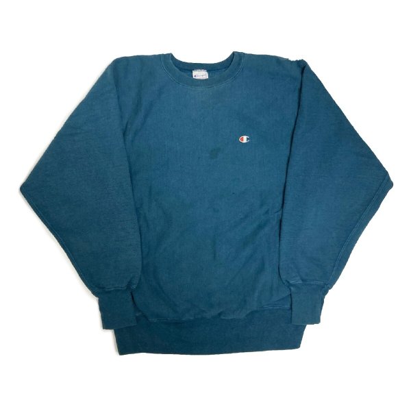 画像1: 90's CHAMPION REVERSE WEAVE SWEAT SHIRTS TARQUOISE L (1)